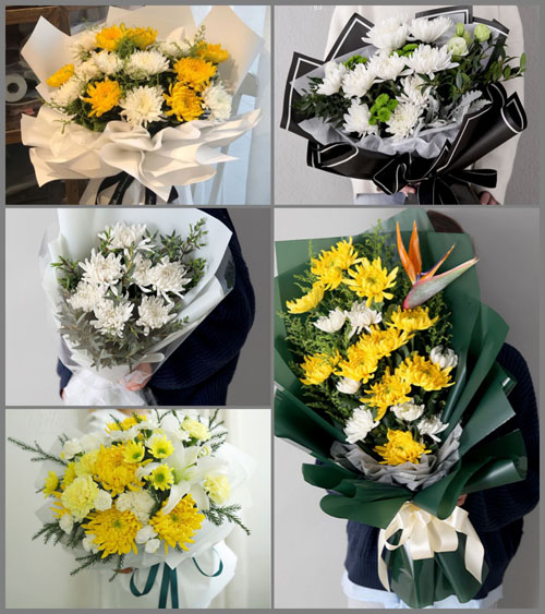 贵州六盘水水城县花嘎乡天星村白事花束代送